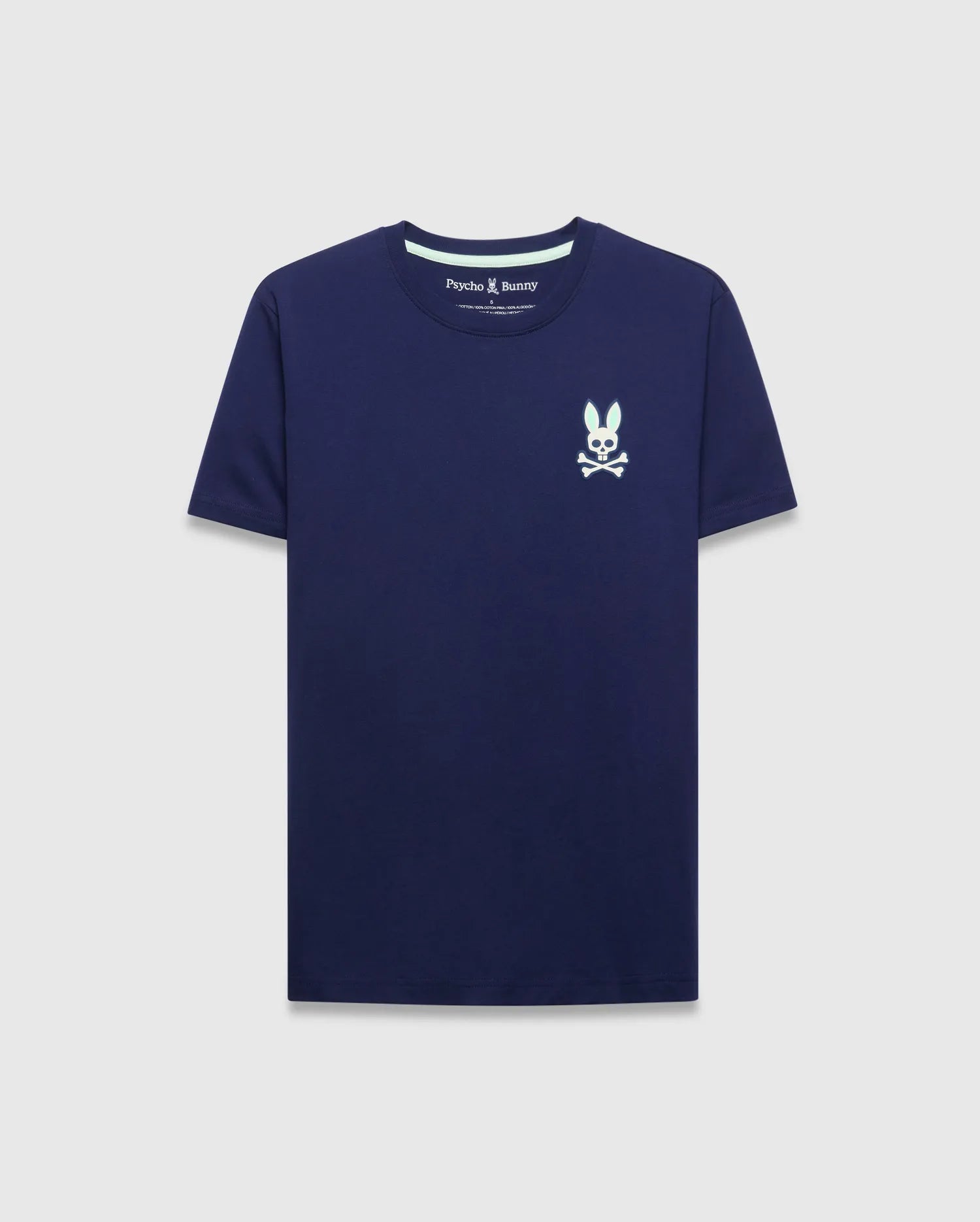 Psycho Bunny Men's Tees Frank Back Graphic Tee MT0200293 T-shirt blu