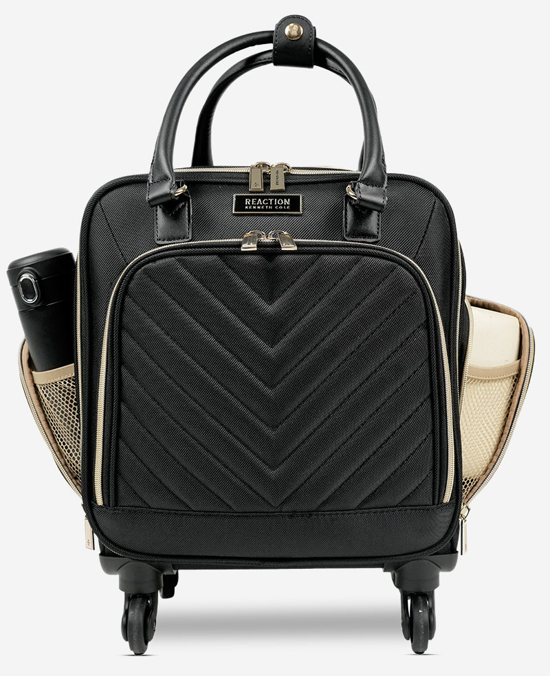 Kenneth Cole Reaction Luggage Chelsea Underseater and Backpack Bundle set valigia sottosedile e zaino nero