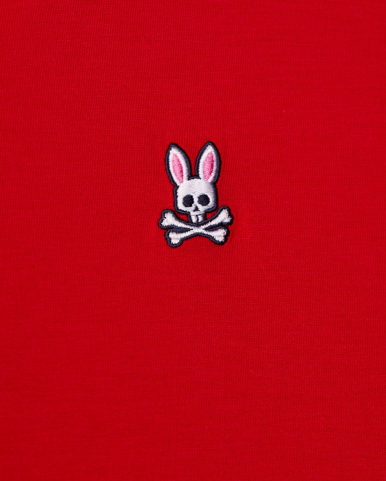 Psycho Bunny Men's Tees B6U100CRPC t-shirt scollo a V 620 Brilliant Red