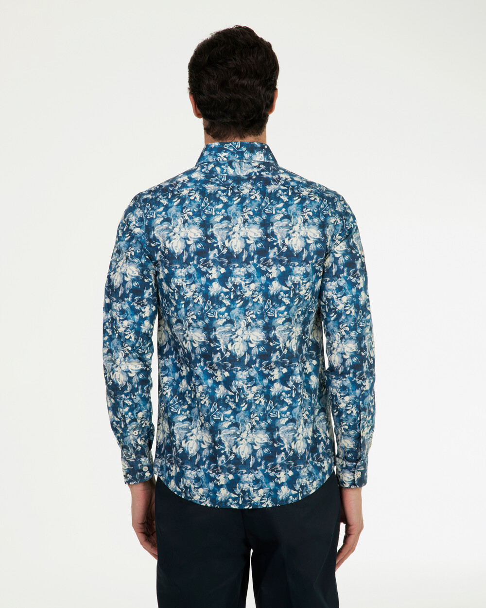 Markup Uomo Camicie Camicia collo francese macro fiore
