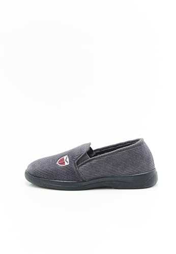 Damart Calzature Pantofole da uomo in velluto a coste grigio 44 EU