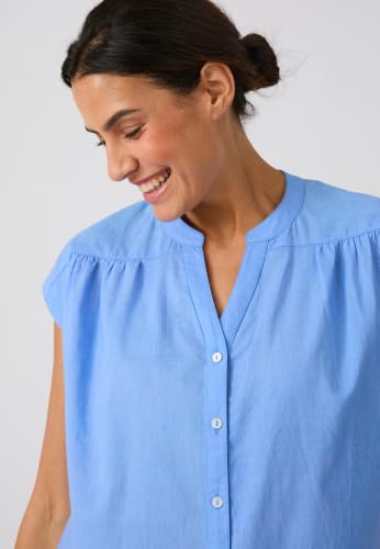 Damart Prêt-à-porter camicetta donna senza maniche 46 cotone biologico