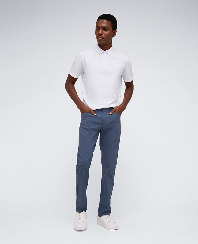 Kenneth Cole Reaction Clothing Slim Tapered Flex 5-Pocket Pant teal