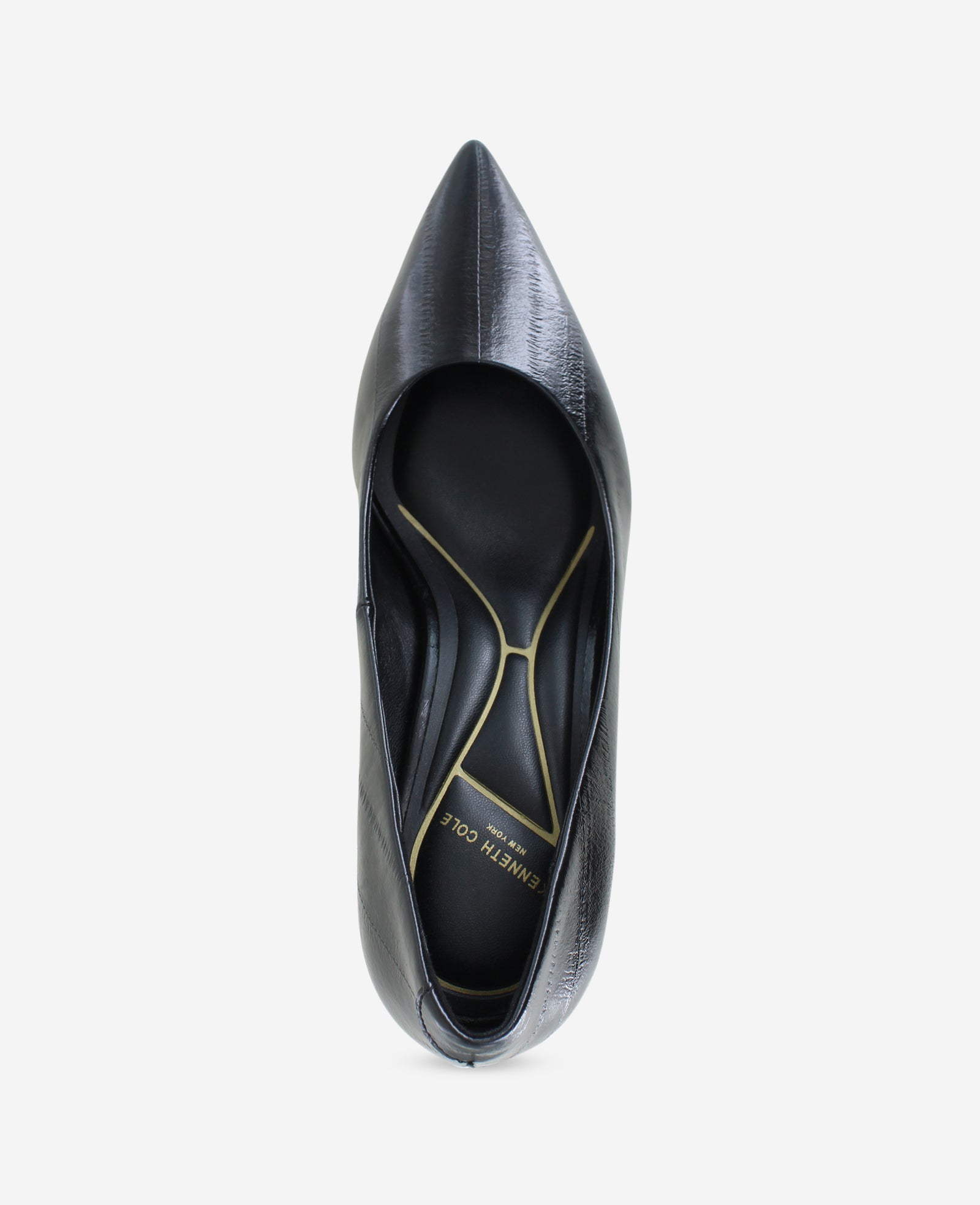 Kenneth Cole Reaction Shoes Perfect Leather Heel décolleté nere pelle