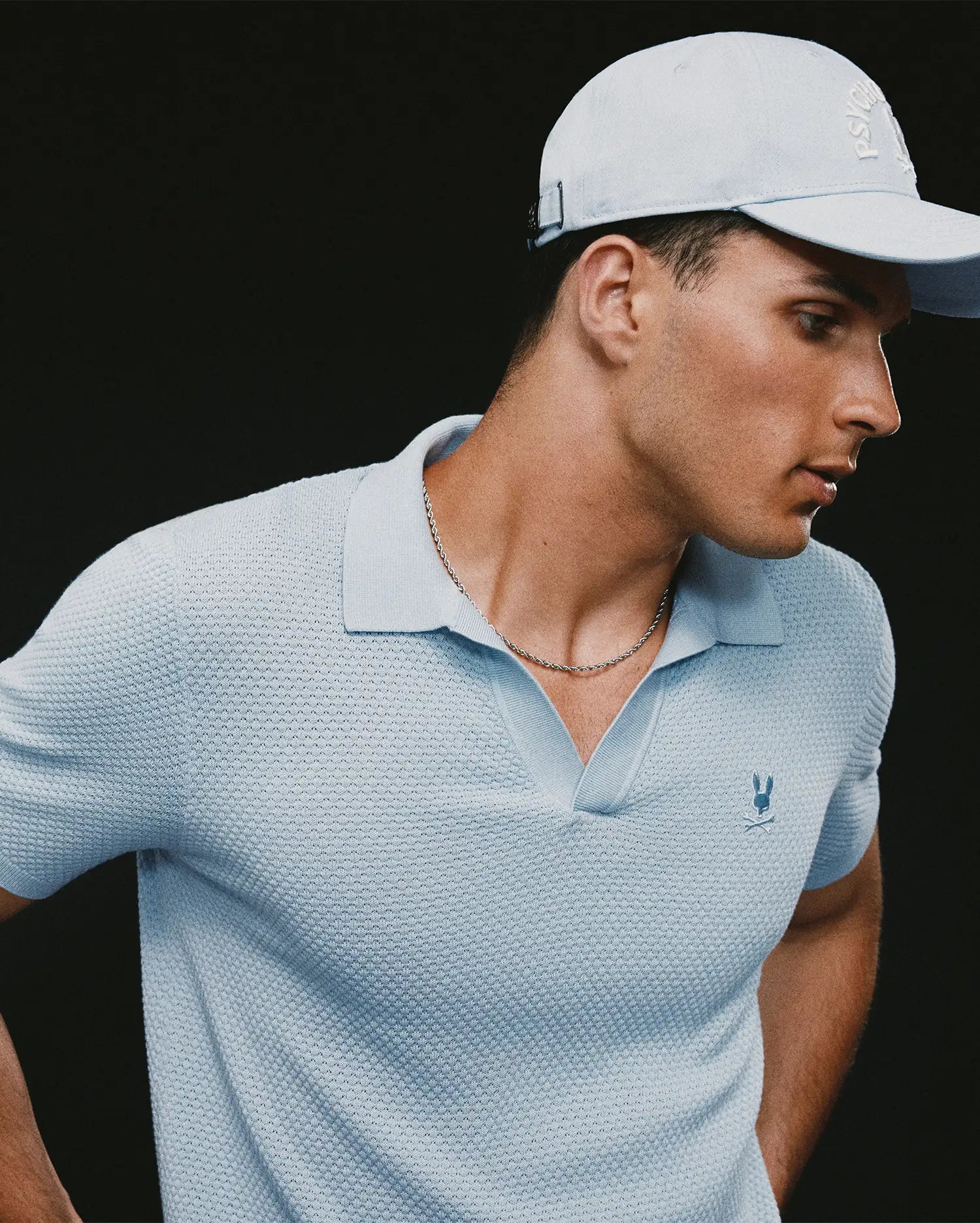 Psycho Bunny Men's Polos MENS DEVON KNIT POLO MT0100169 polo 434 Skyway XXS-XXXL cotone