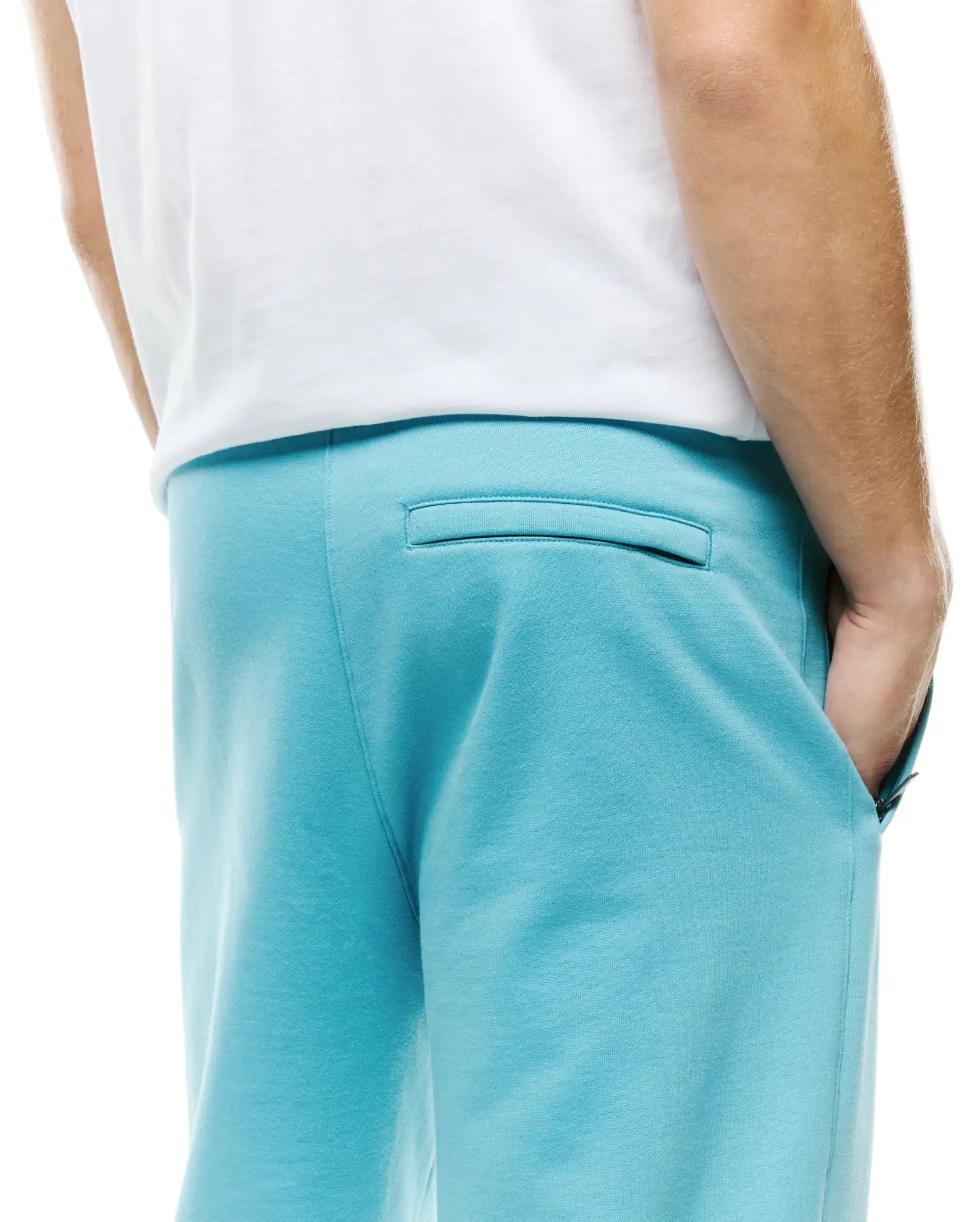 Psycho Bunny Men's Pants Terrence jogger blu in felpa garzata