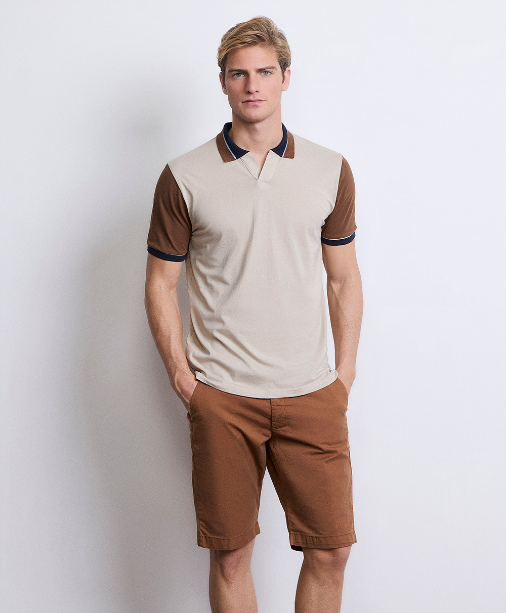 Markup Uomo Felpe & T-shirt Polo derby con maniche in piquet polo