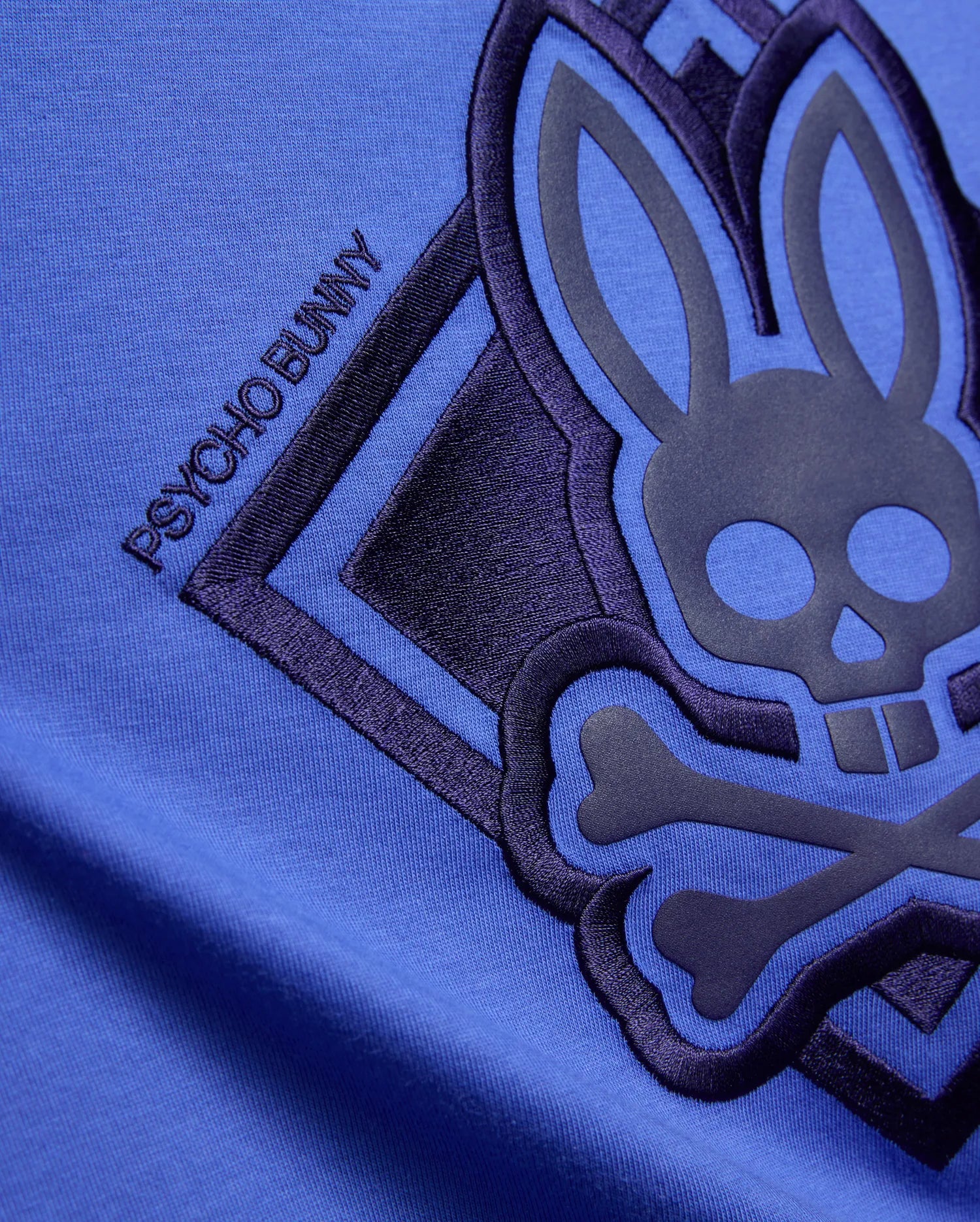 Psycho Bunny Kids Tees Tobias maglietta grafica blu in cotone Pima