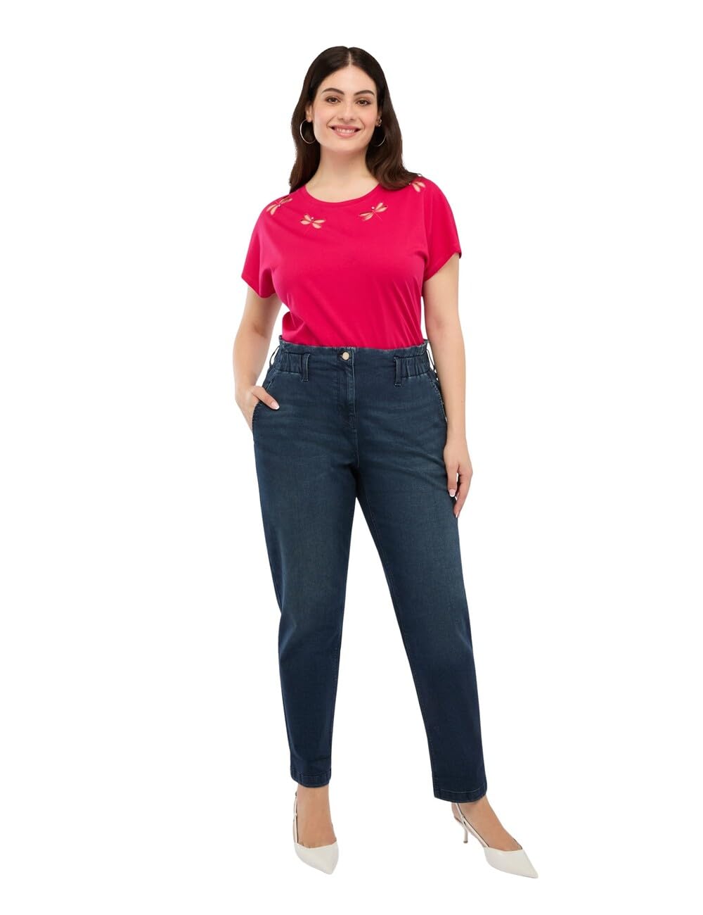 Fiorella Rubino Jeans balloon effetto stonewashed
