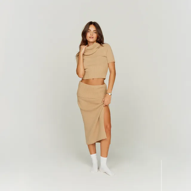 House Of Sunny Women's Skirts Courtney Towelling Skirt gonna maxi in spugna