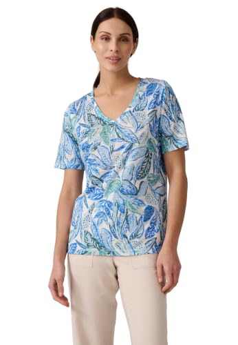 Damart Prêt-à-porter maglietta in maglia divorata donna verde scollo a V