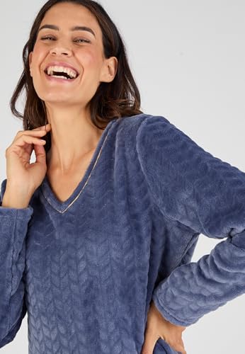 Damart Homewear camicia da notte Thermolactyl maglia rilegata XS