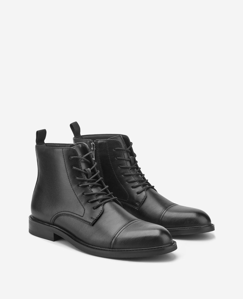 Kenneth Cole Reaction Shoes REACTION Lowen Combat Boot anfibi neri