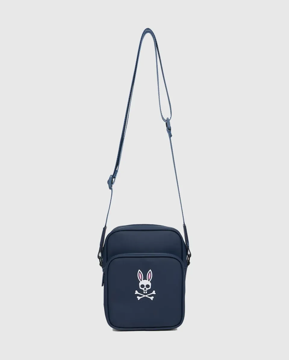 Psycho Bunny Accessories Classic Bunny Messenger Bag blu