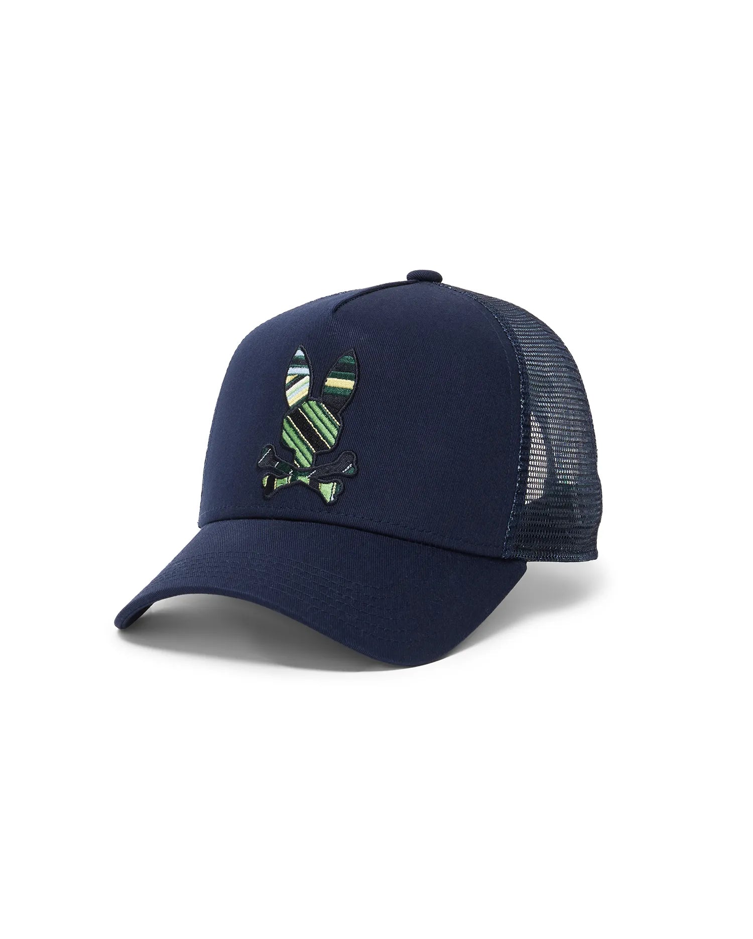 Psycho Bunny Accessories MEN'S DREW TRUCKER CAP MO1500129 cappellino blu