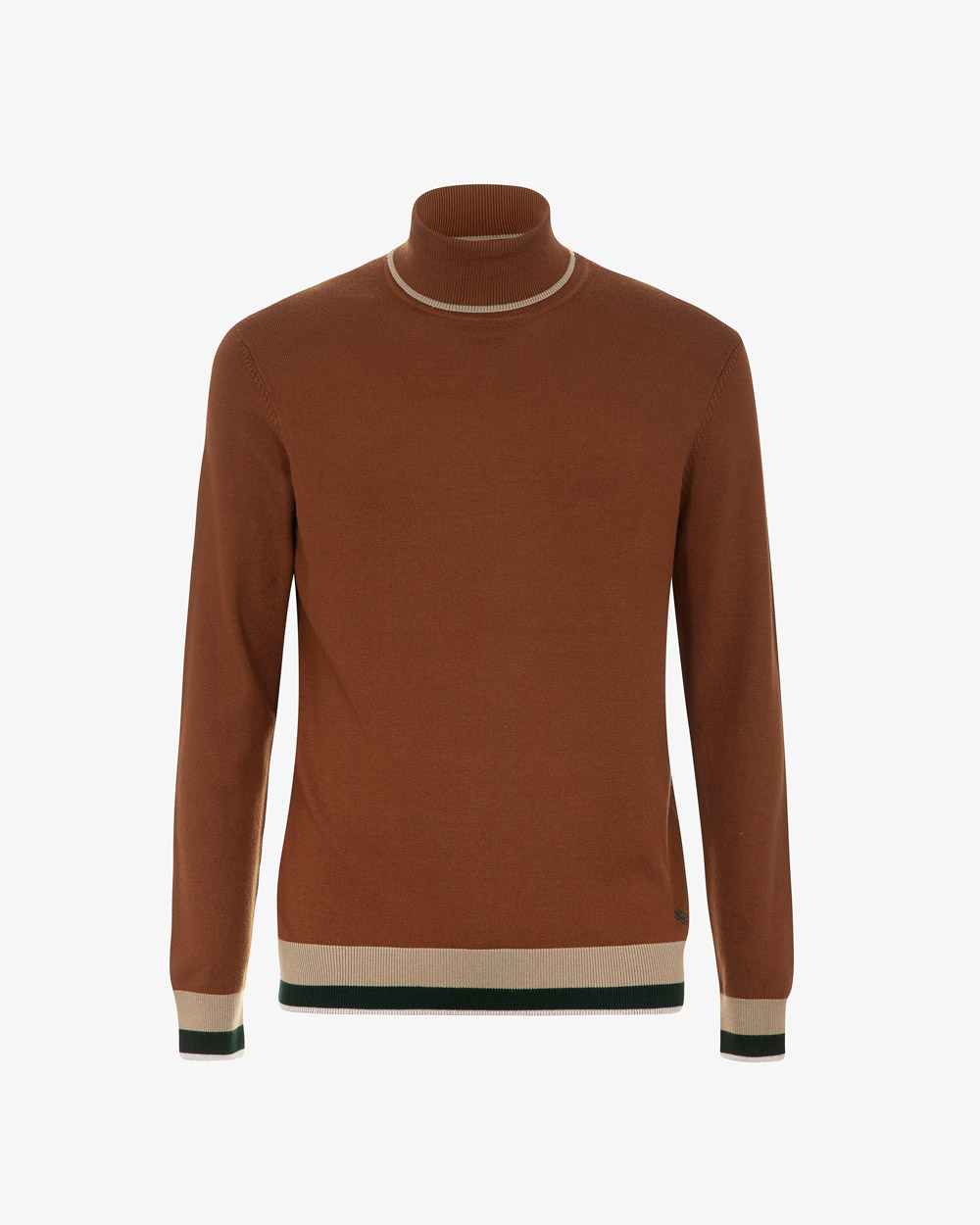 Markup Uomo Maglieria Dolcevita rib a contrasto maglia