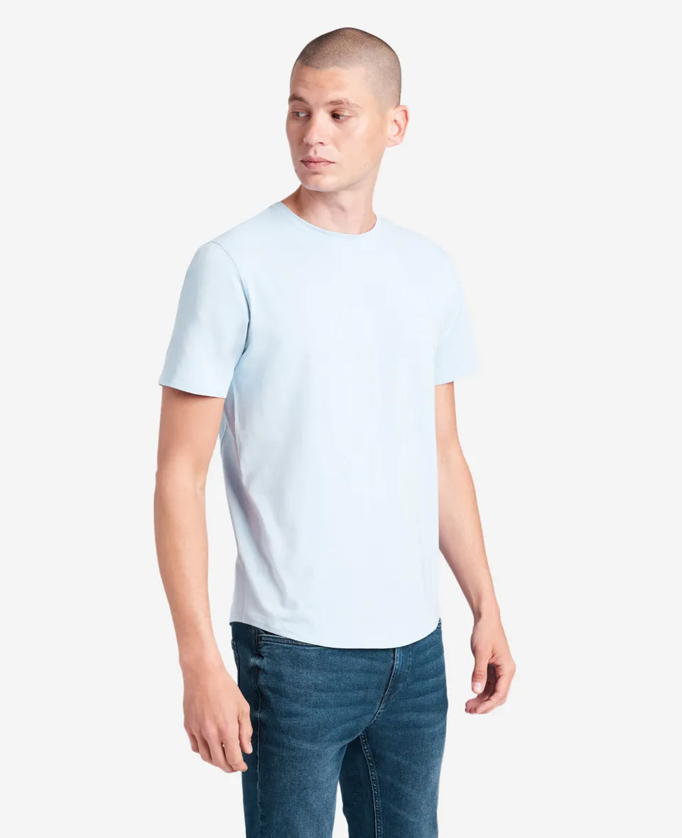 Kenneth Cole Reaction Clothing The Performance Crew Neck T-Shirt blu chiaro