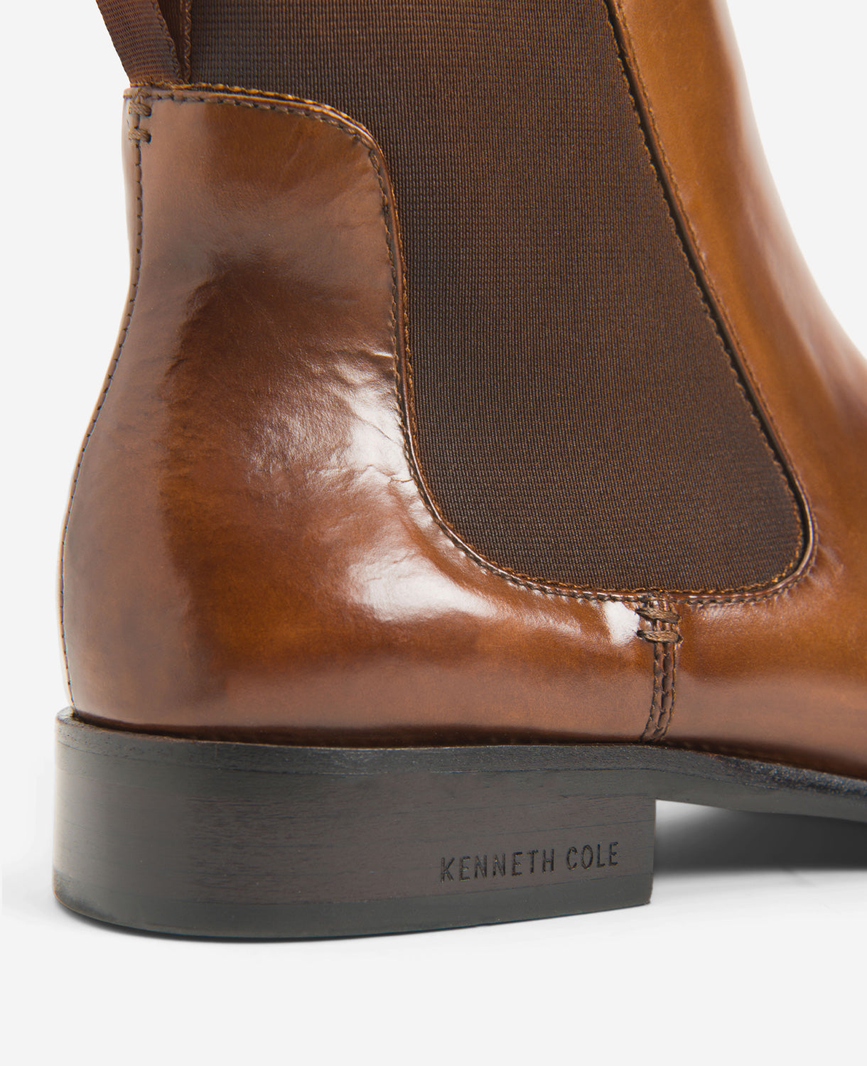 Kenneth Cole Reaction Shoes Classic Chelsea Boot stivaletti cognac taglia 7 con soletta ammortizzata