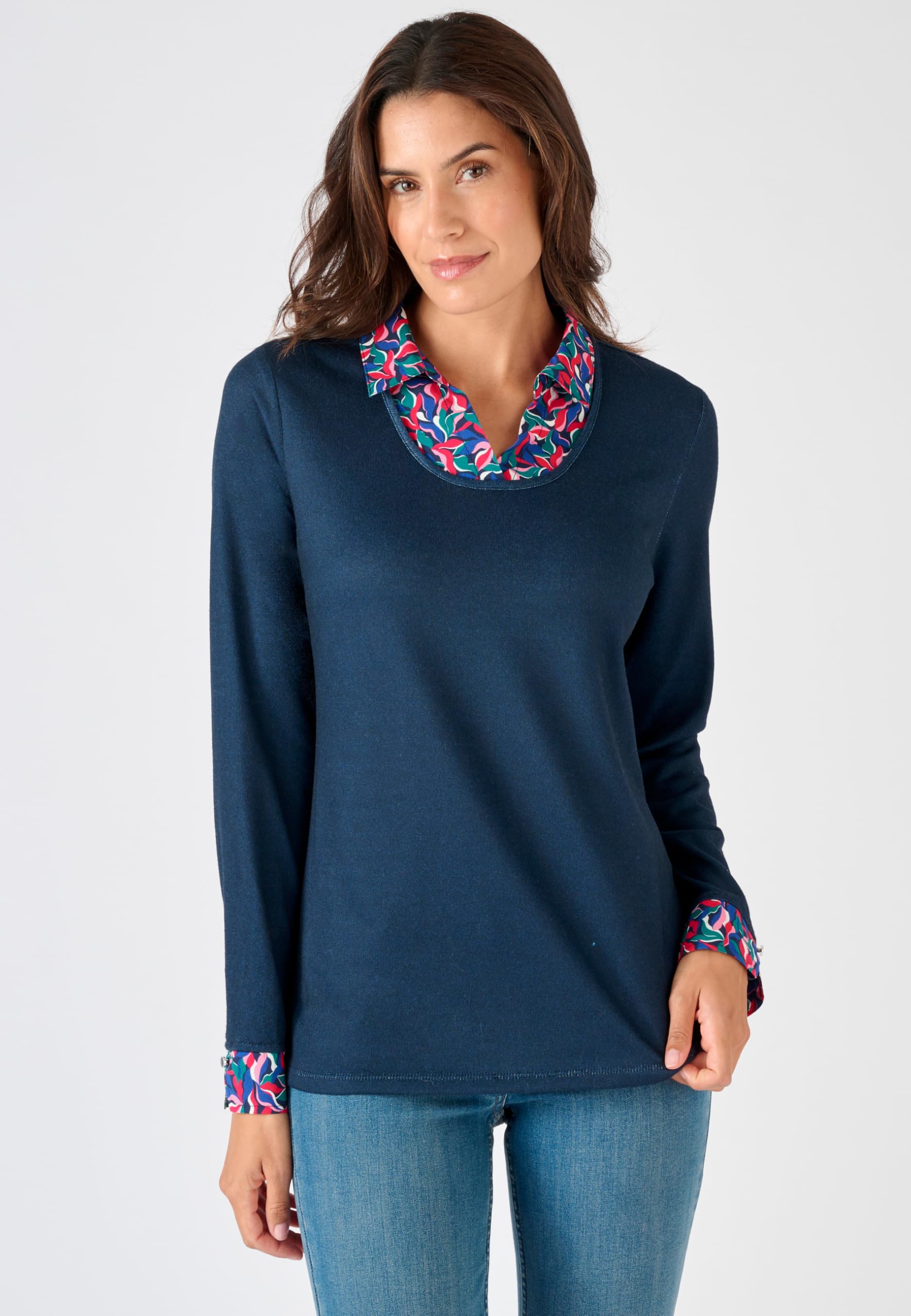 Damart Prêt-à-porter T-Shirt Effetto 2 in 1 Maglietta 38-40 calda