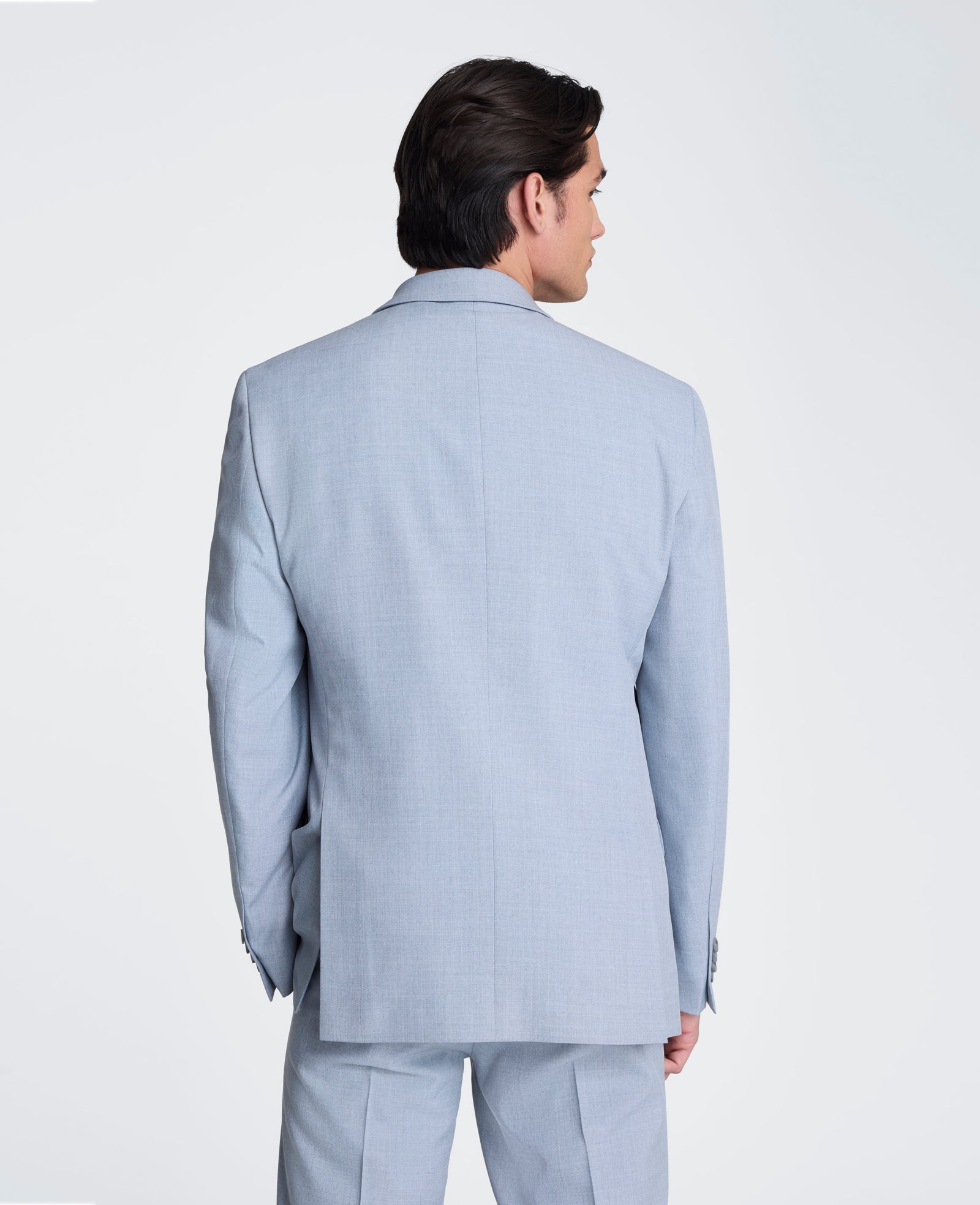 Kenneth Cole Reaction Clothing Ready Flex Slim-Fit Stretch Suit completo slim fit azzurro pallido