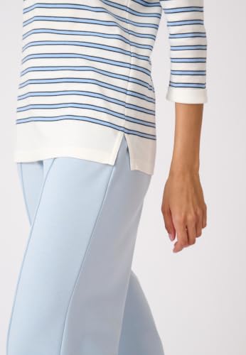 Damart Prêt-à-porter T-Shirt Marinière a righe blu in cotone e modale