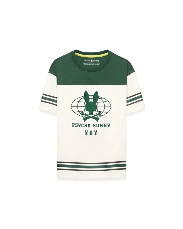 Psycho Bunny Kids Tees Mike Graphic Jersey Tee maglietta verde