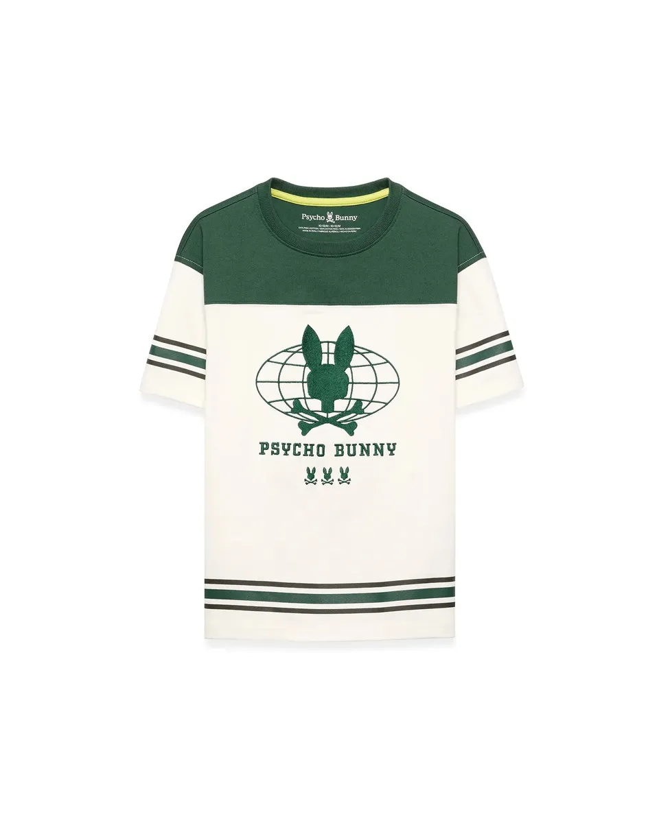 Psycho Bunny Kids Tees Mike Graphic Jersey Tee maglietta verde