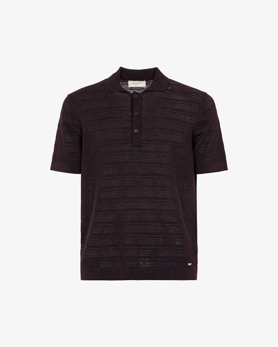 Markup Uomo Maglieria Polo in crochet