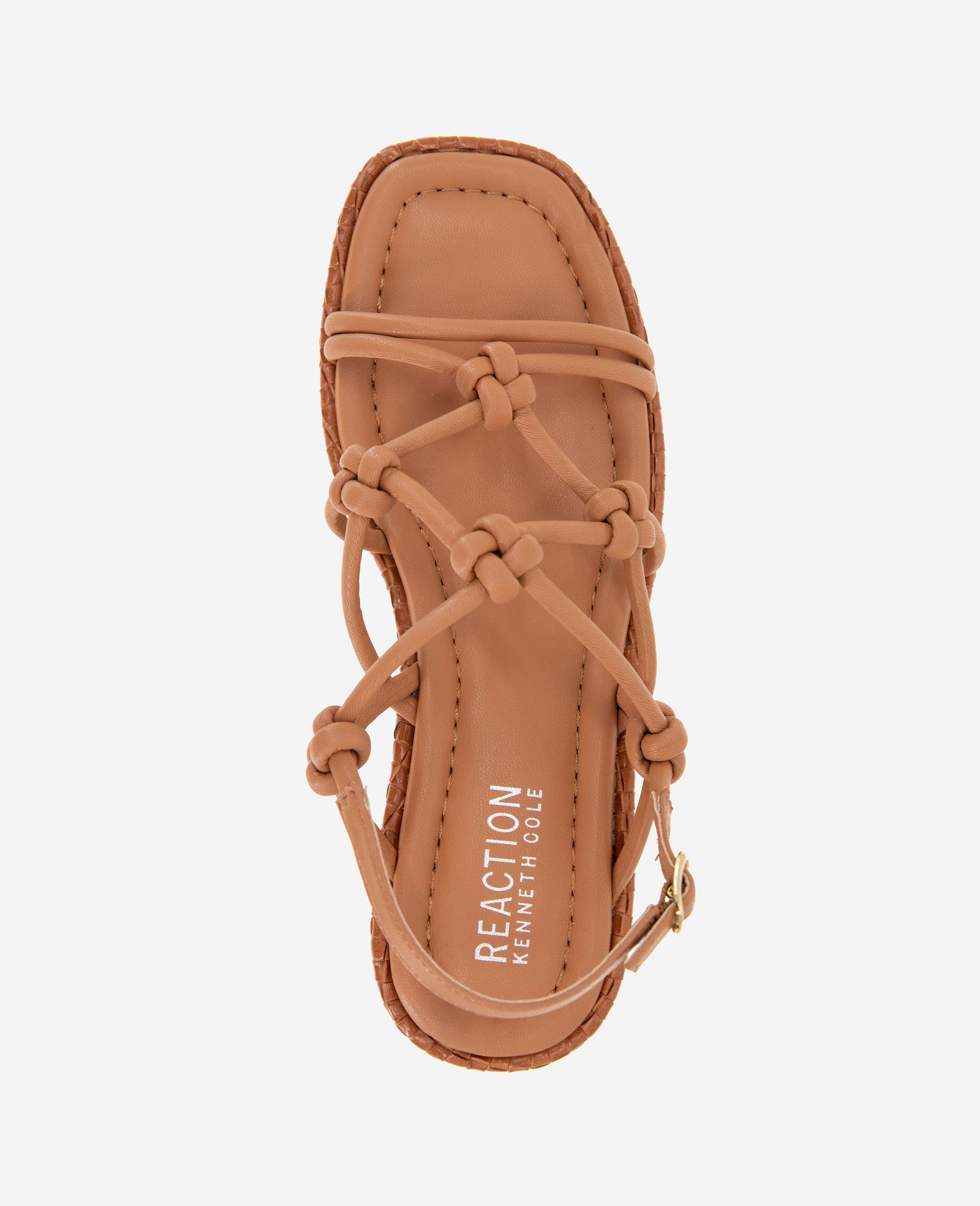 Kenneth Cole Reaction Shoes Essa Woven Platform sandali ruggine