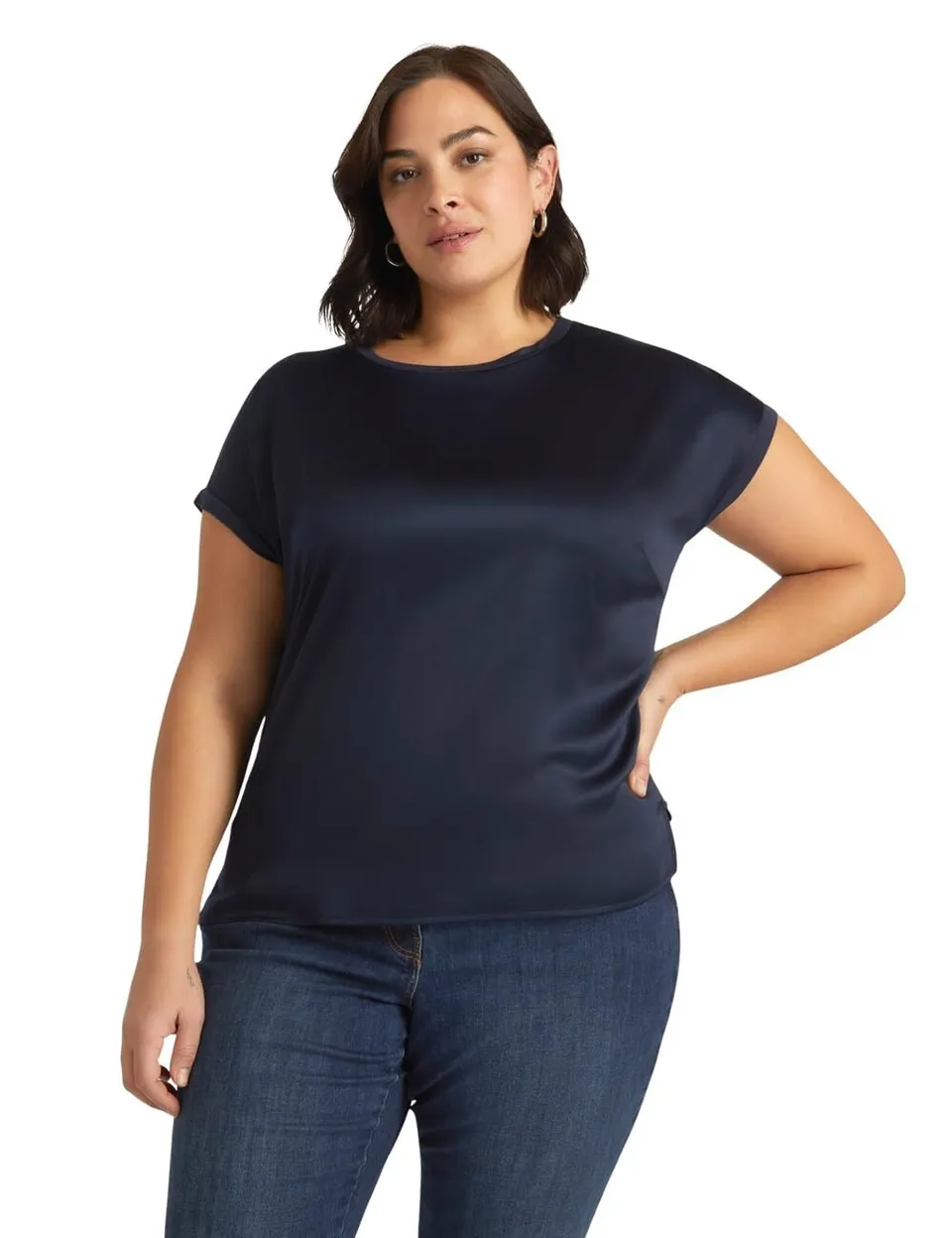 Fiorella Rubino Camicie e bluse Blusa in Raso e Jersey blusa S Plus