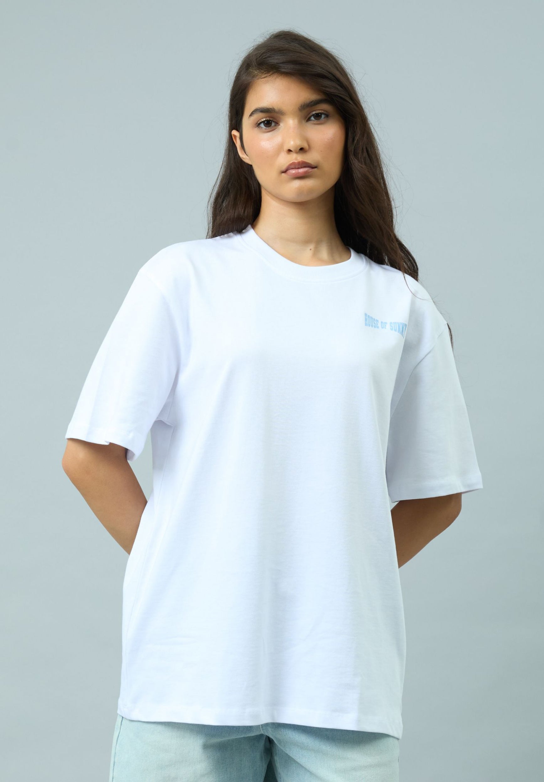 House Of Sunny Womens Tops Camp Tee t-shirt oversize in cotone