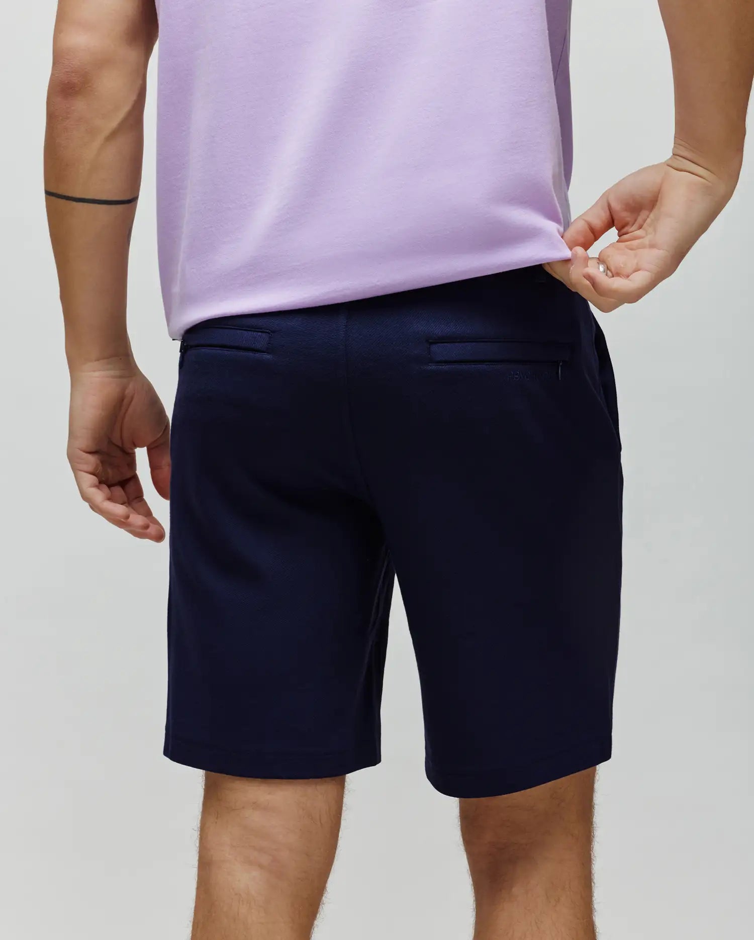 Psycho Bunny Shiro Twill Short 8 1/2" MB0700033 bermuda Baritone Blue 423 elasticizzata