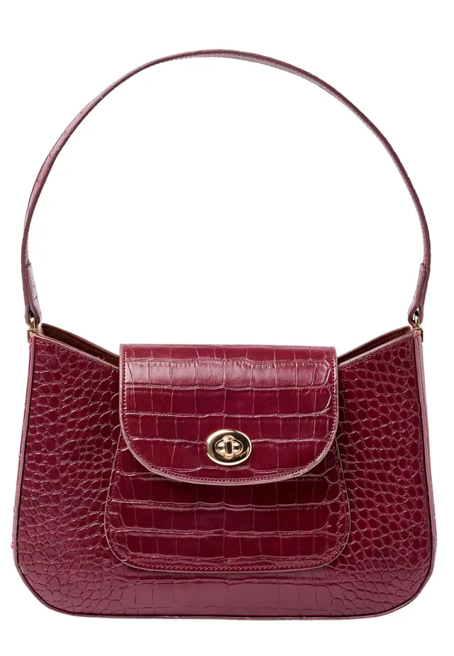 Damart Accessori Borsa da donna effetto rettile 27 x 17 x 6 cm