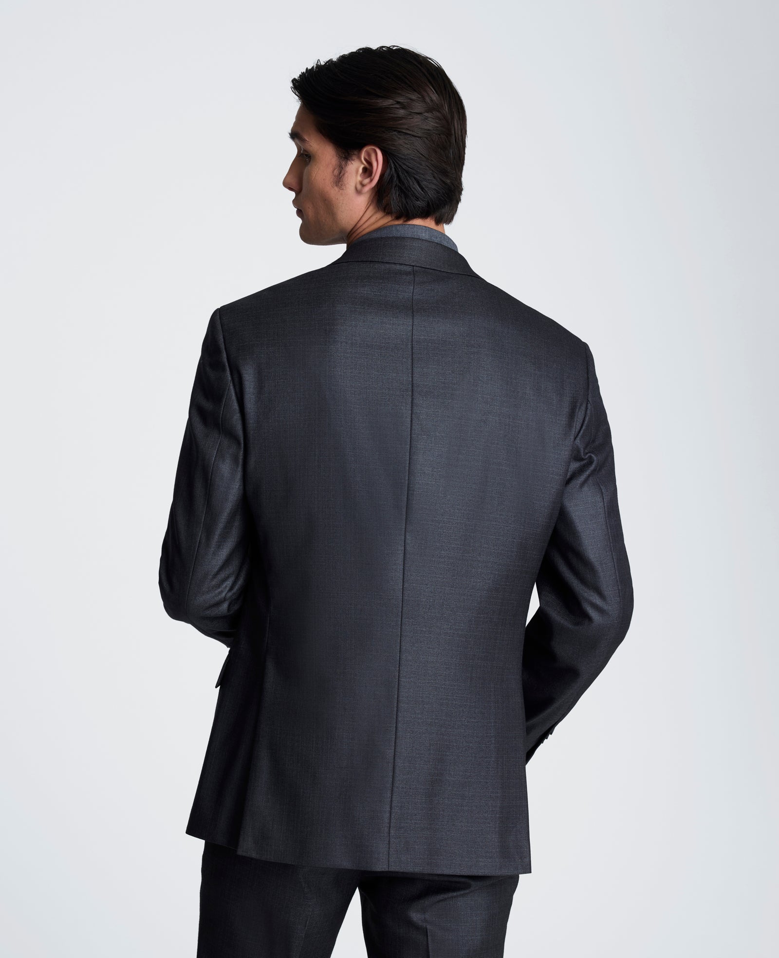 Kenneth Cole Reaction Clothing Slim-Fit Stretch Suit Separate Jacket giacca grigio canna di fucile