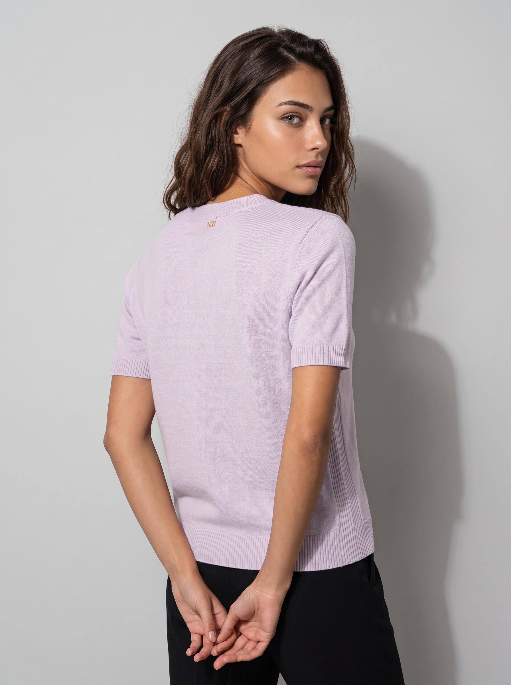 Markup Donna Maglieria Girocollo mezza manica in Cashmere