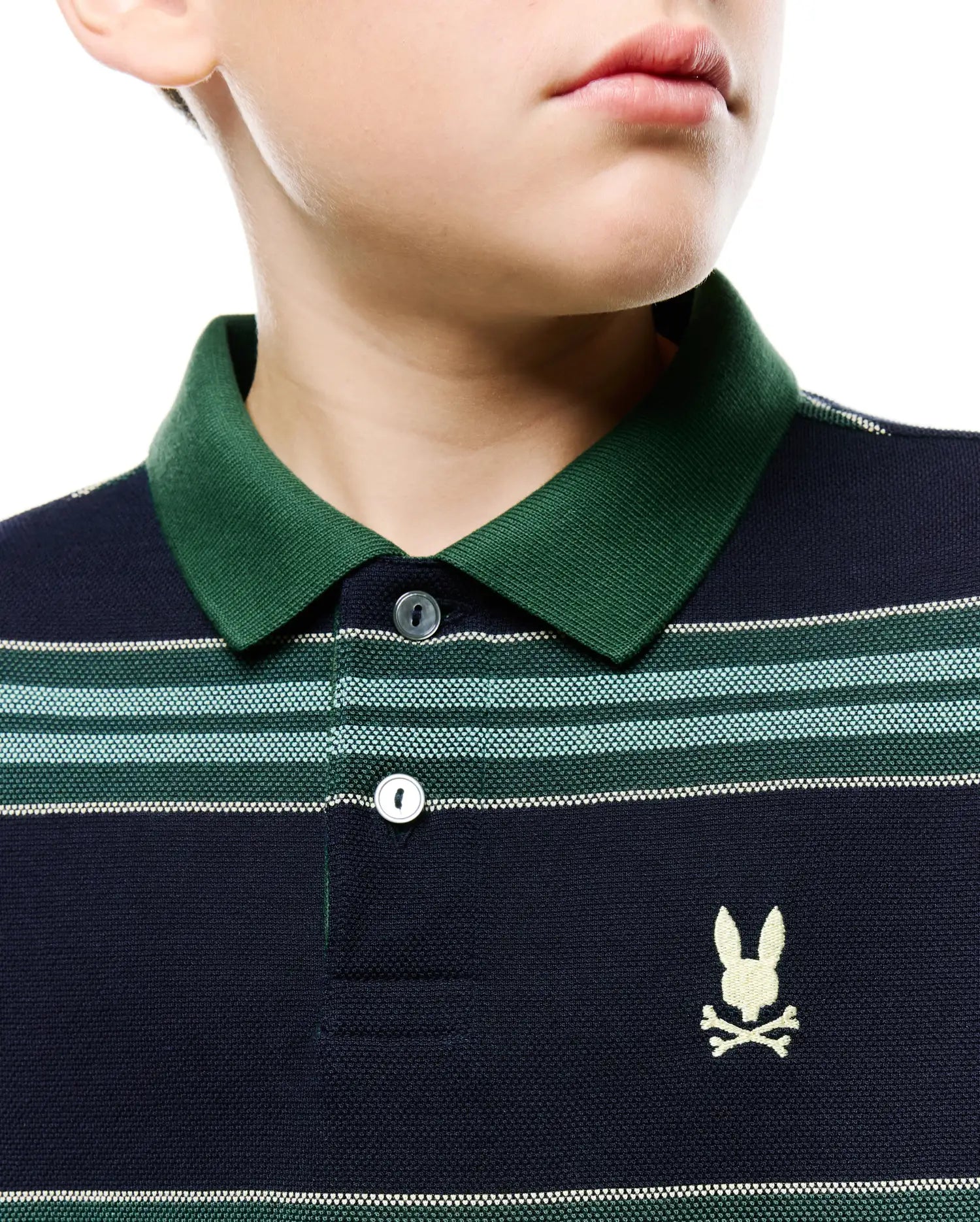 Psycho Bunny Kids Polo Shirts Drew polo manica lunga blu