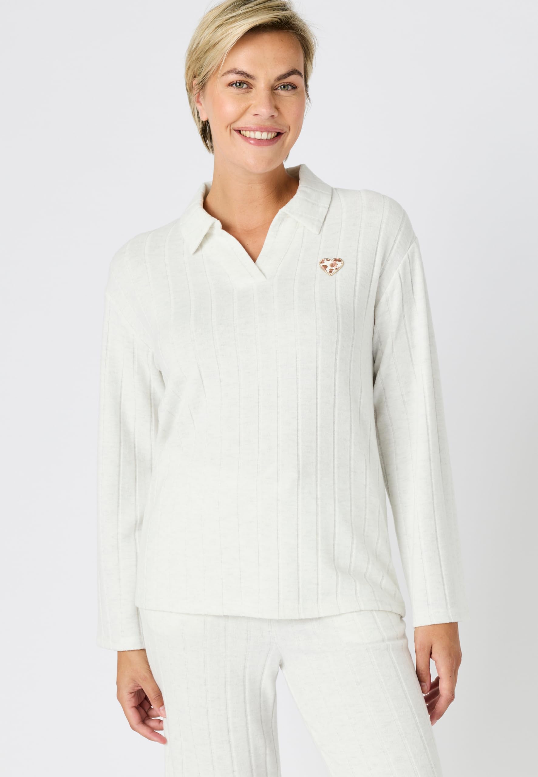 Damart Homewear pigiama Thermolactyl donna S in maglia a costine termica