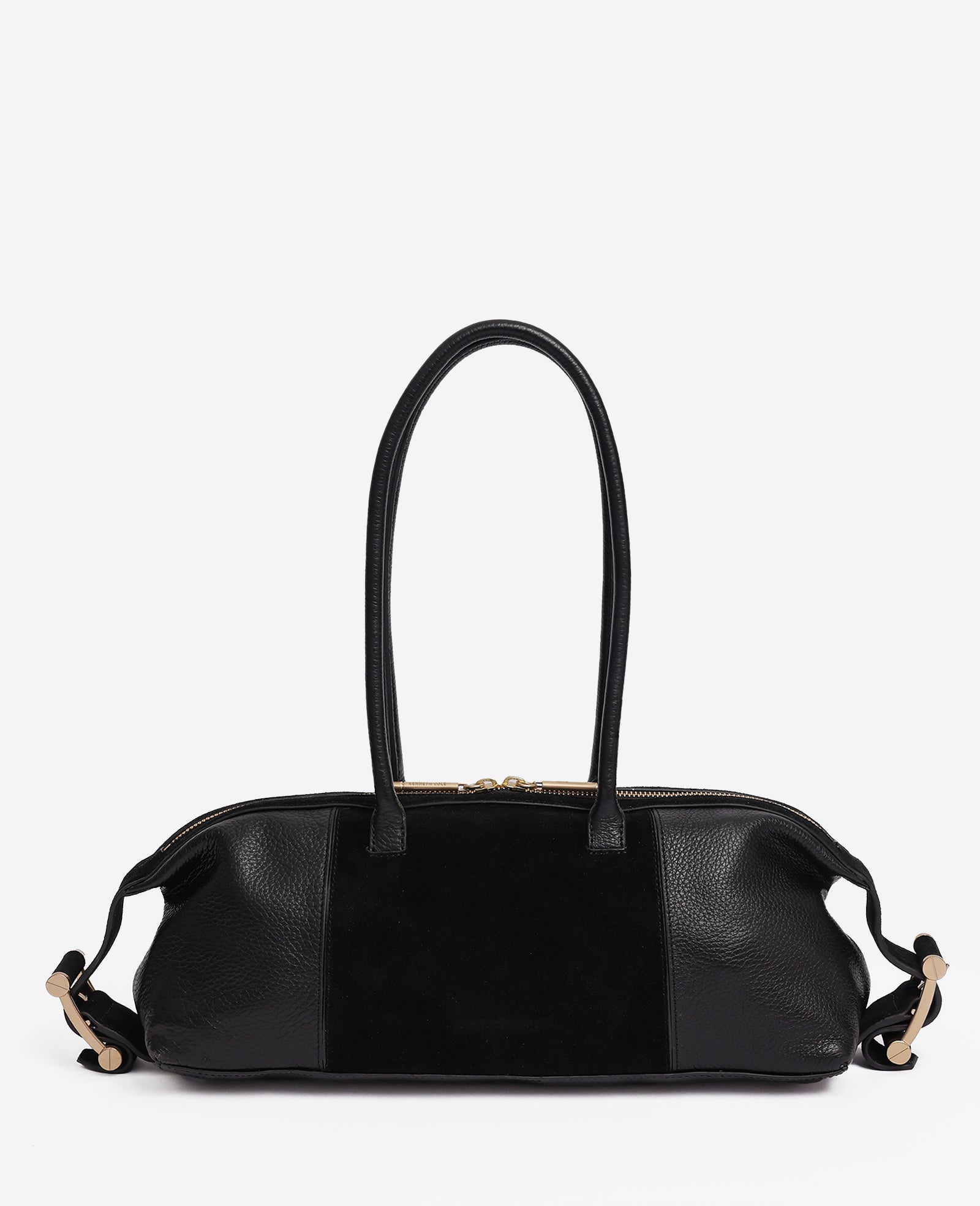 Kenneth Cole Reaction Bags Bowery Bowling Bag borsa nera in pelle