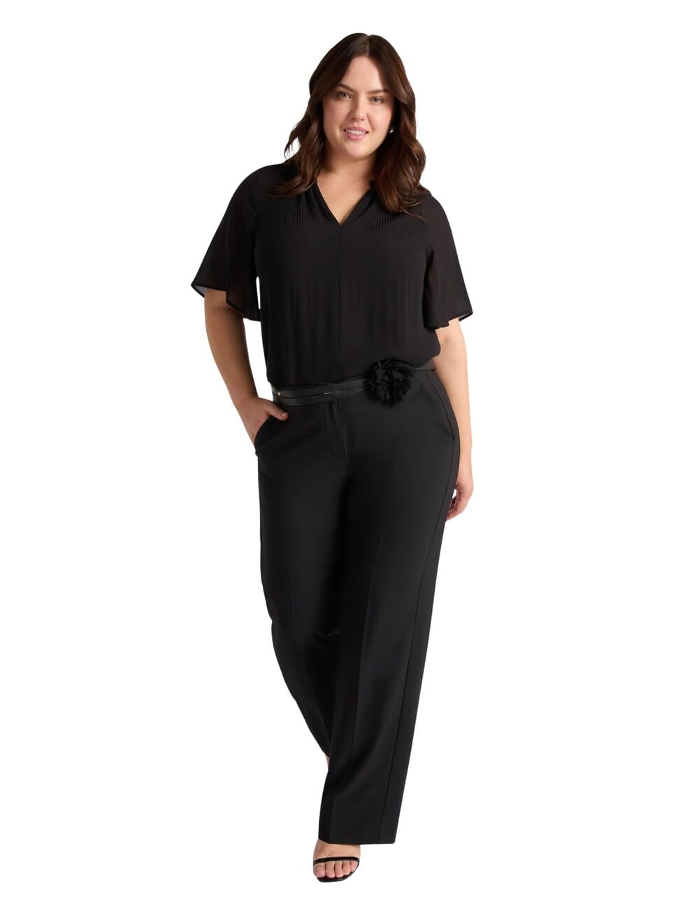 Fiorella Rubino Camicie e bluse Blusa Plissé, georgette con scollo a V