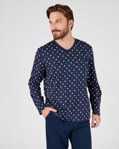 Damart Homewear Pigiama in Jersey di Puro Cotone Uomo 3XL