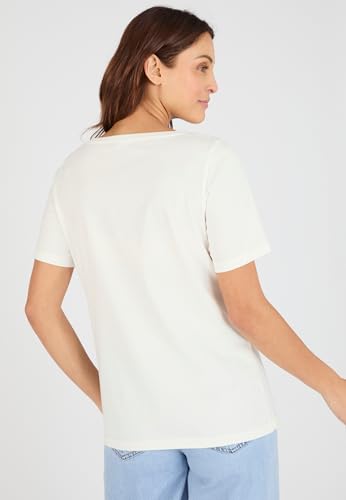 Damart Prêt-à-porter T-shirt Ricamo E Paillettes Puro Cotone Donna