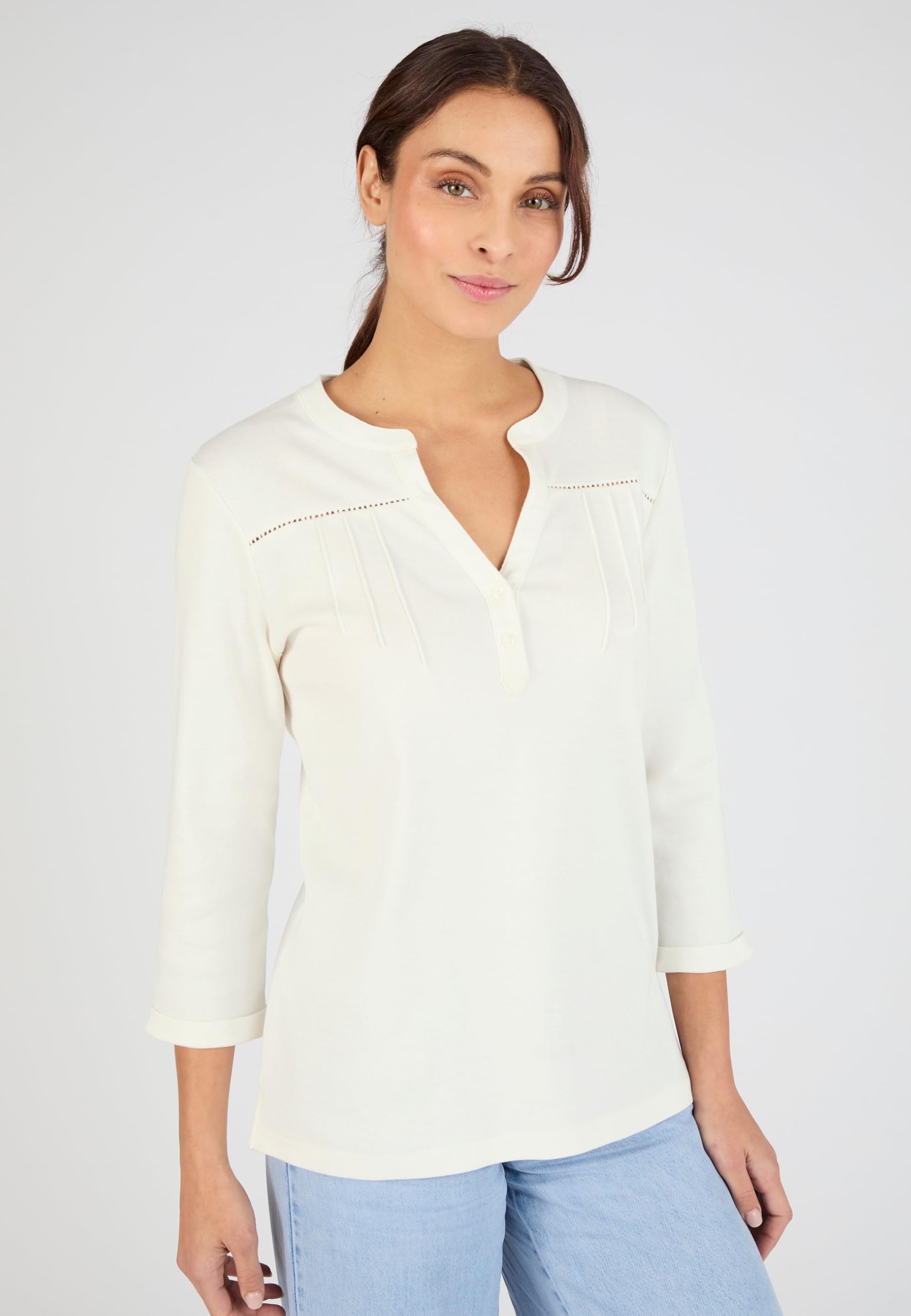 Damart Prêt-à-porter maglietta donna bianca 54-56