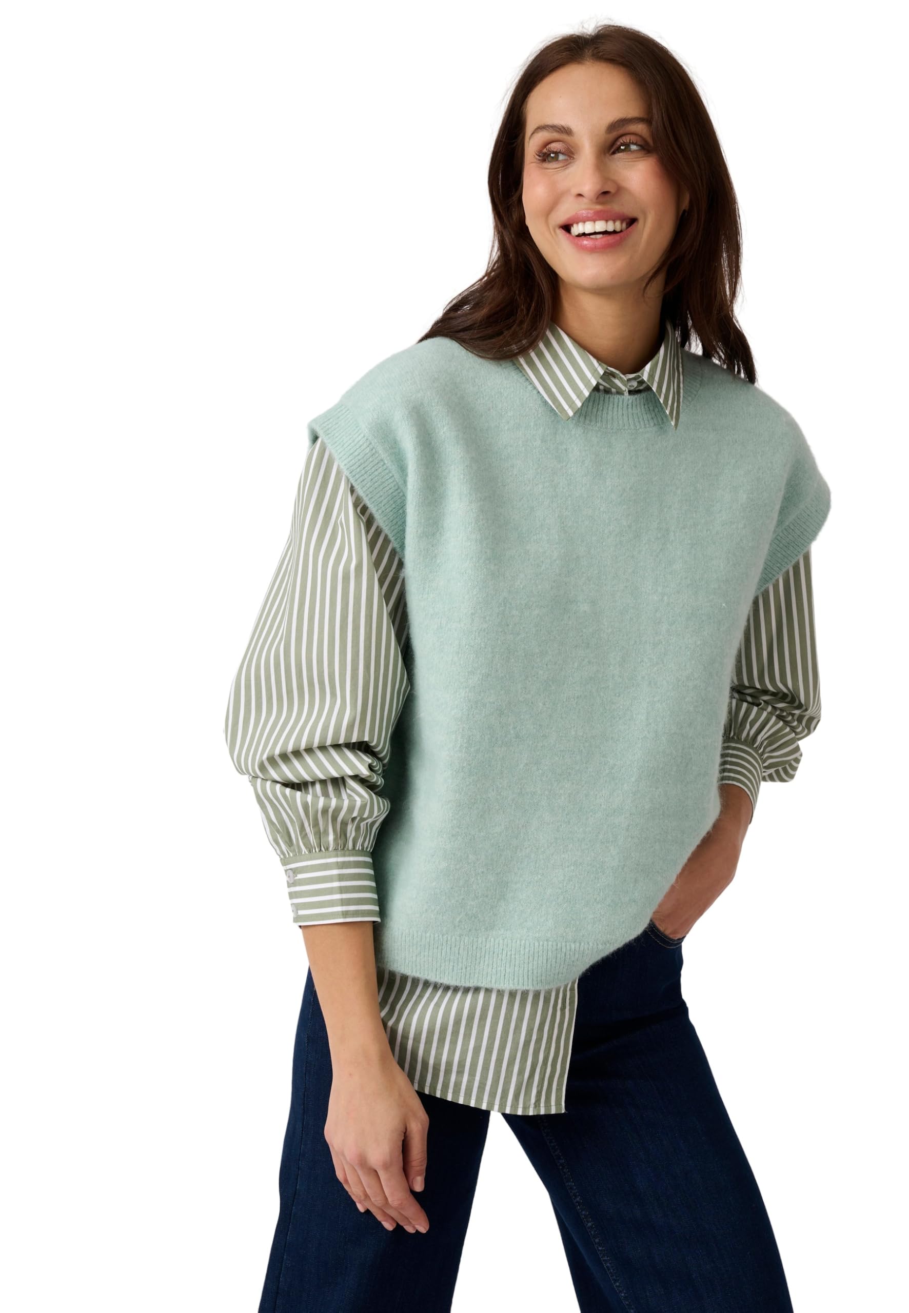 Damart Prêt-à-porter Maglione senza maniche morbido Maglione 38-40 blu