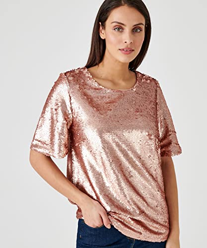 Damart Prêt-à-porter camicetta con paillettes donna