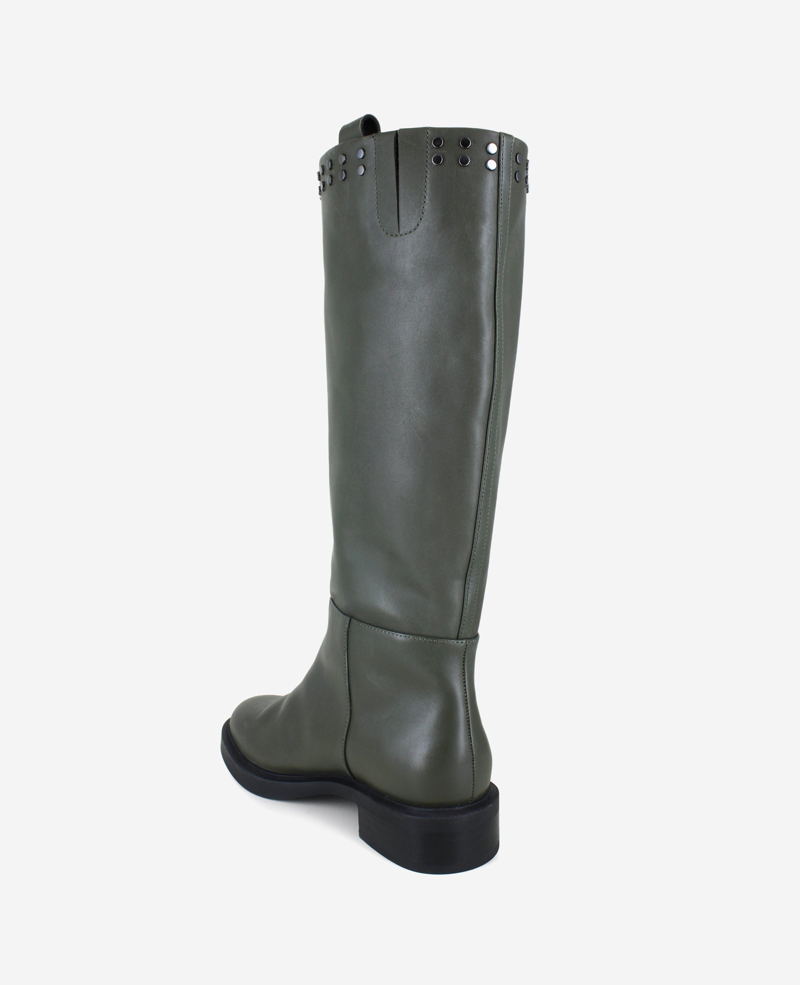 Kenneth Cole Reaction Shoes Scorpio Leather Stud Boot stivale in pelle grigio antracite