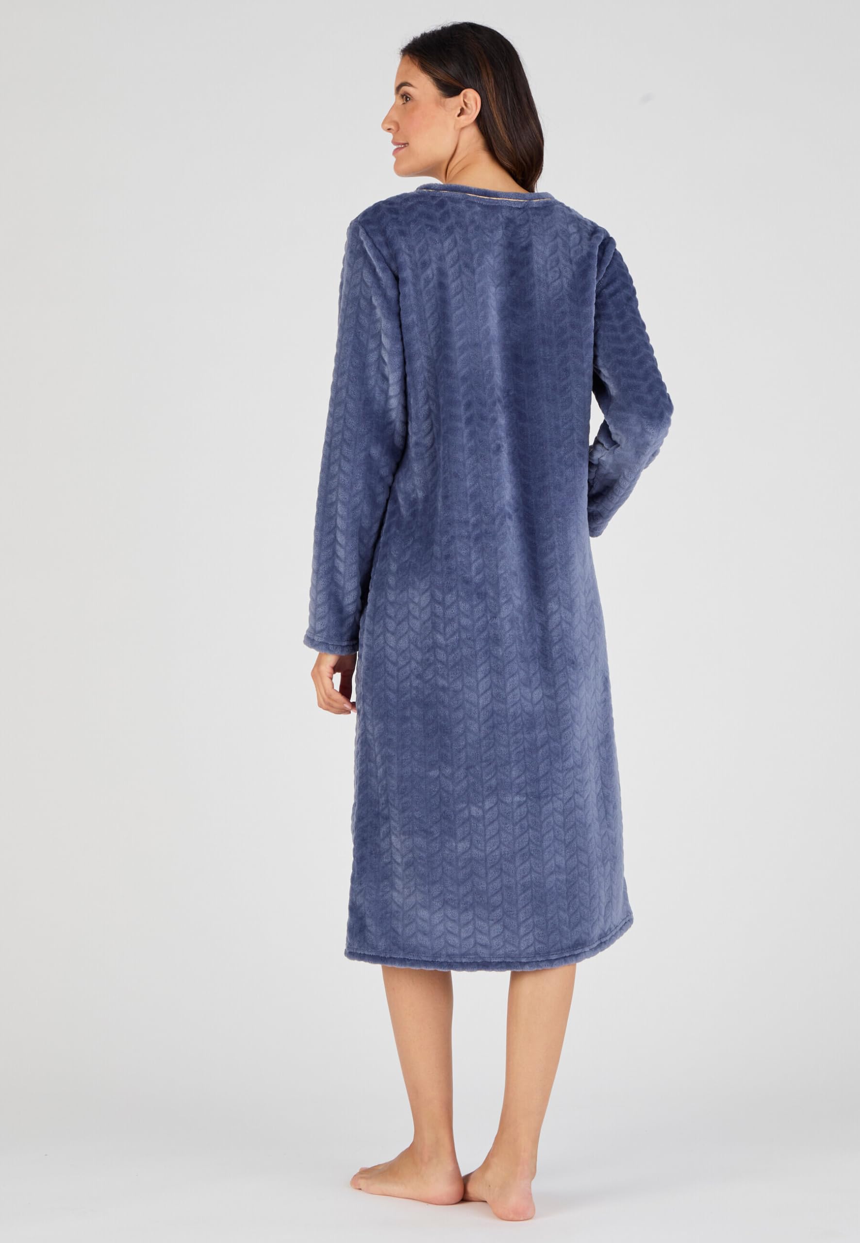 Damart Homewear camicia da notte Thermolactyl maglia rilegata XS