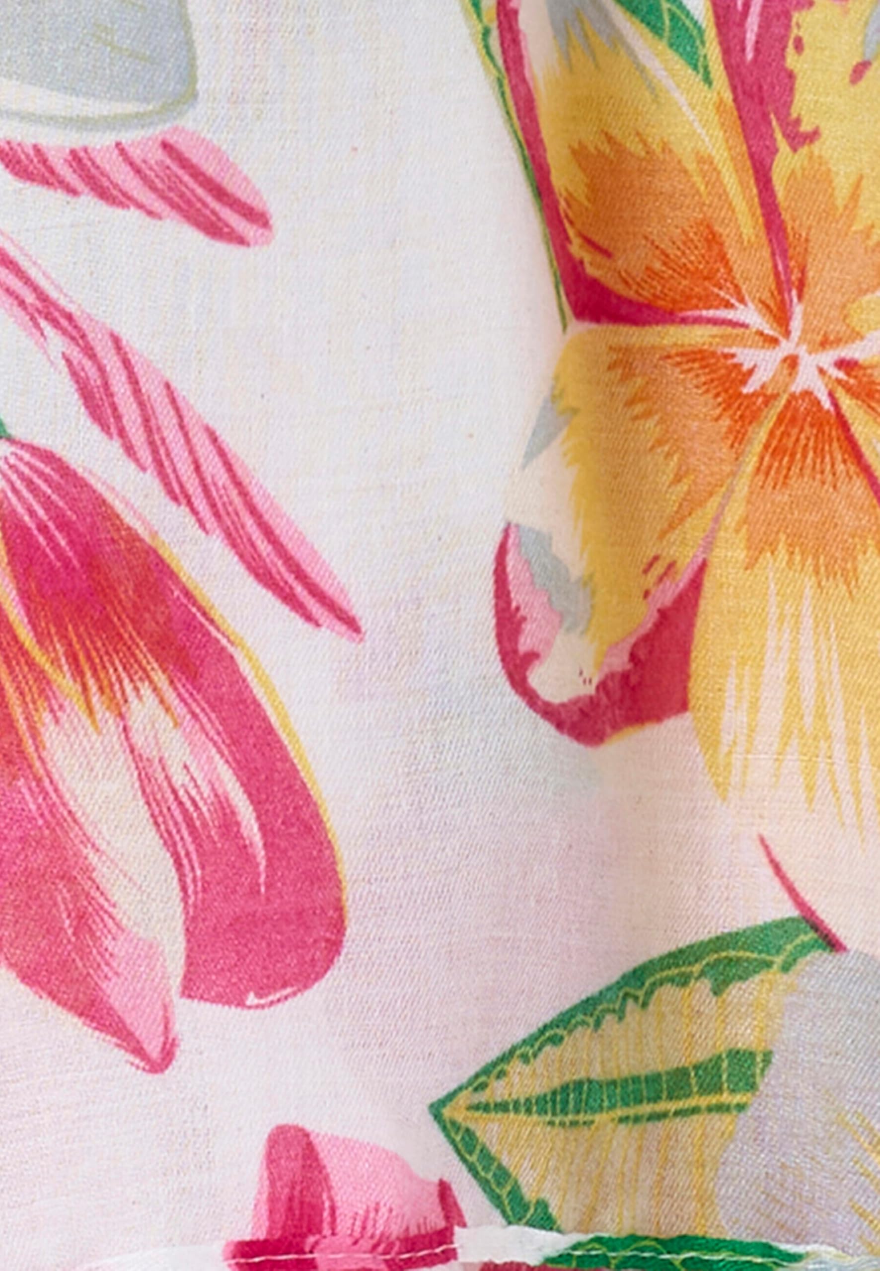 Damart Accessori foulard velo fiori tropicali rosa stampato