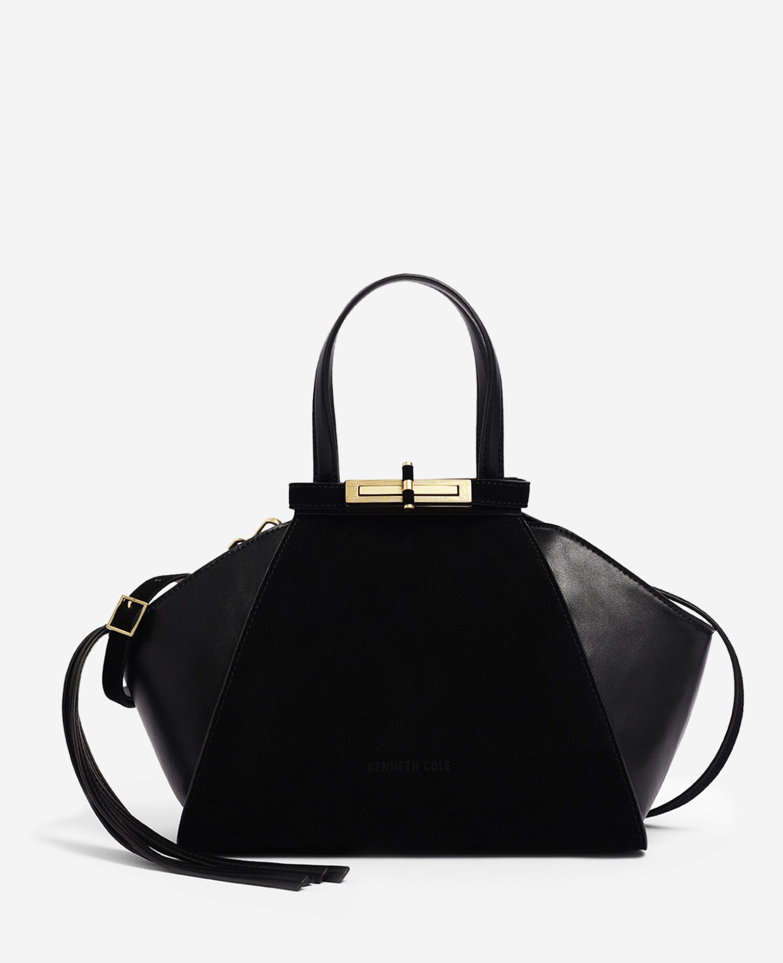 Kenneth Cole Reaction Bags Crosby Structured Top Handle Satchel Bag nera