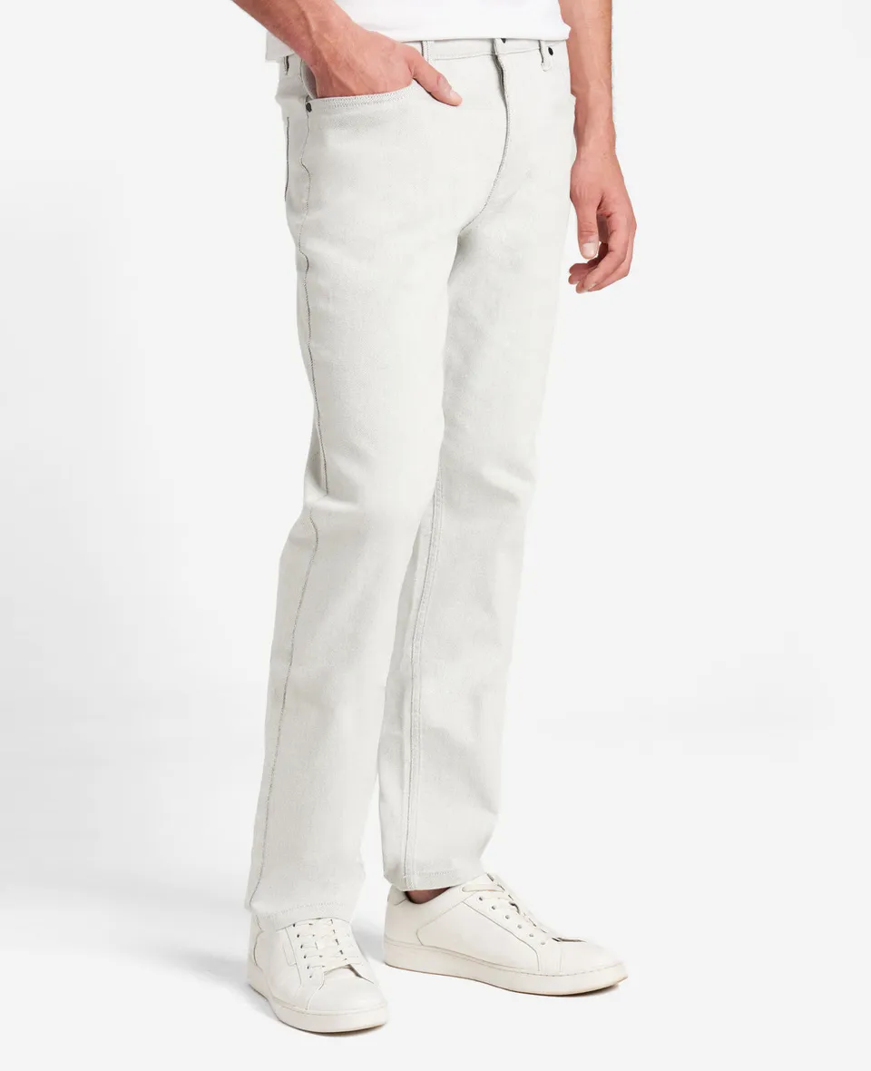 Kenneth Cole Reaction Clothing Slim-Fit Stretch Denim Jean jeans crema stretch