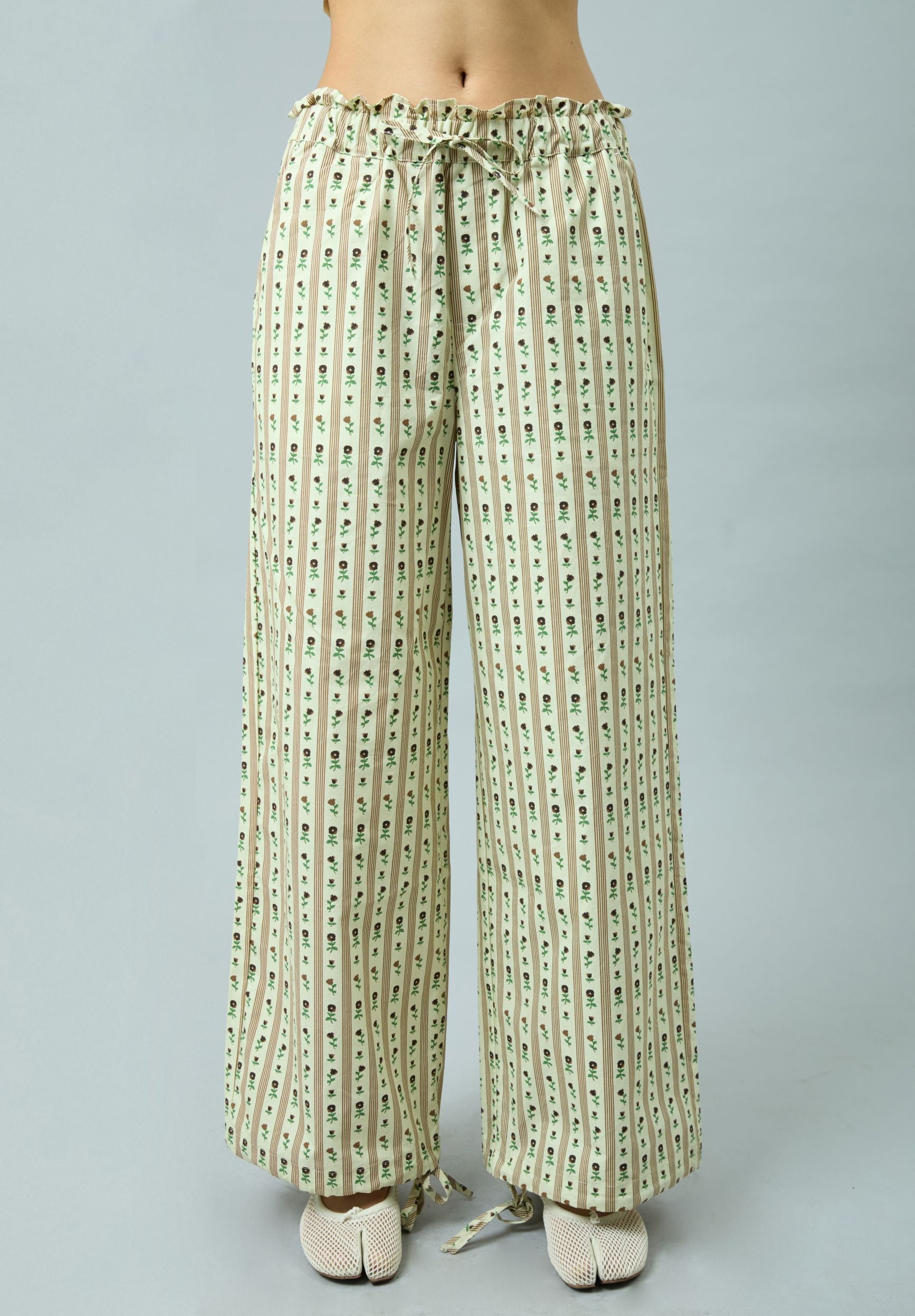 House Of Sunny Women's Shorts & Trousers VINTAGE ROSE TROUSER pantaloni taglie UK 6-18 cotone